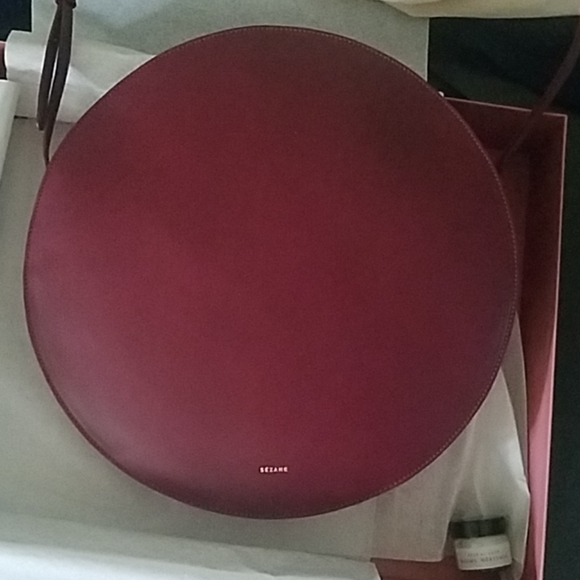 Sezane Large Nicole bag Burgundy - Picture 6 of 7